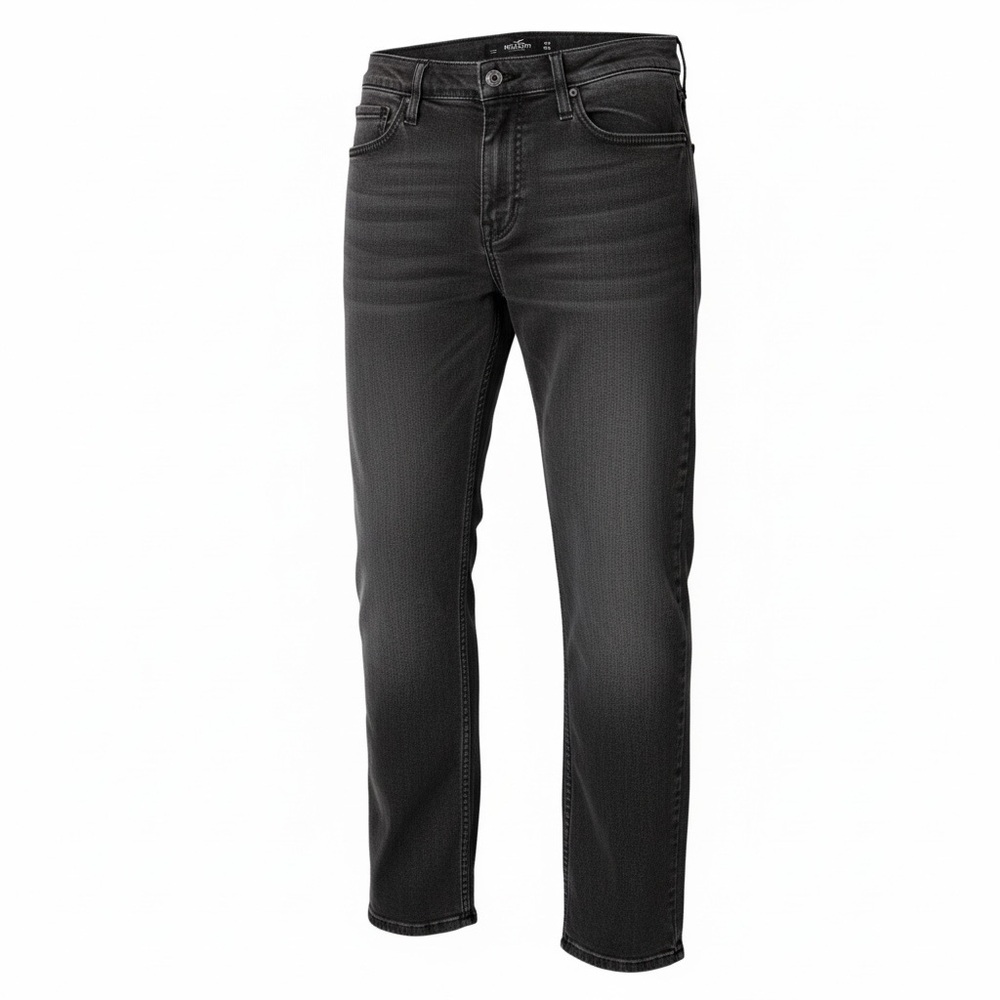 Hollister Men's Dark Gray Straight Jeans